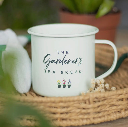 Gardener's Tea Break emaljmugg